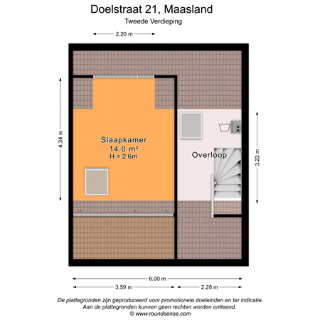Floorplan - Doelstraat 21, 3155 AG Maasland