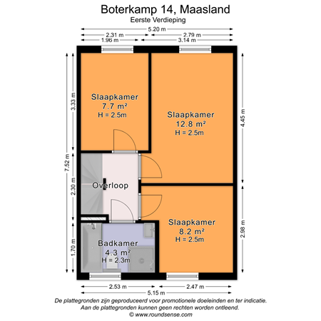 Floorplan - Boterkamp 14, 3155 GK Maasland