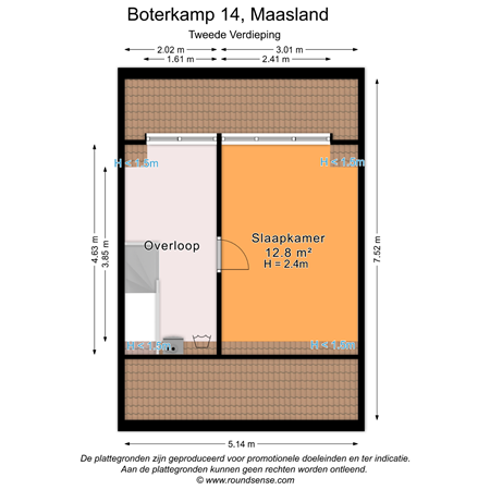 Floorplan - Boterkamp 14, 3155 GK Maasland