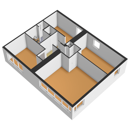 Floorplan - Lange Boonestraat 50, 3142 CC Maassluis