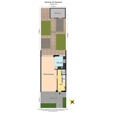 Floorplan - Warande 29, 3155 BS Maasland