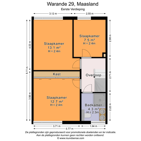 Floorplan - Warande 29, 3155 BS Maasland