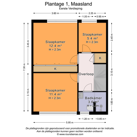 Floorplan - Plantage 1, 3155 AW Maasland