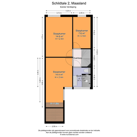 Floorplan - Schildtale 2, 3155 NG Maasland