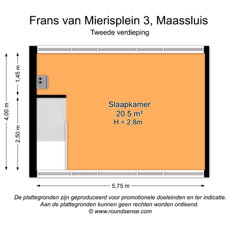 Floorplan - Frans Van Mierisplein 3, 3141 GC Maassluis