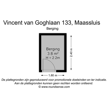 Floorplan - Vincent van Goghlaan 133, 3141 KT Maassluis