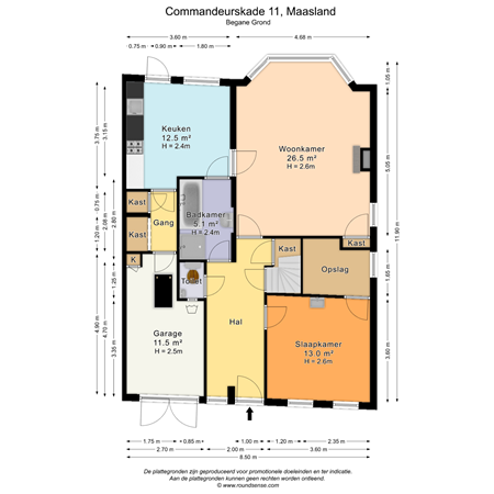 Floorplan - Commandeurskade 11, 3155 AC Maasland