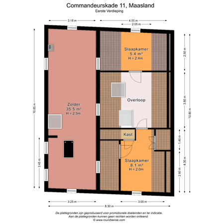 Floorplan - Commandeurskade 11, 3155 AC Maasland
