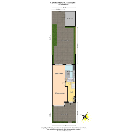 Floorplan - Commanderij 18, 3155 AA Maasland