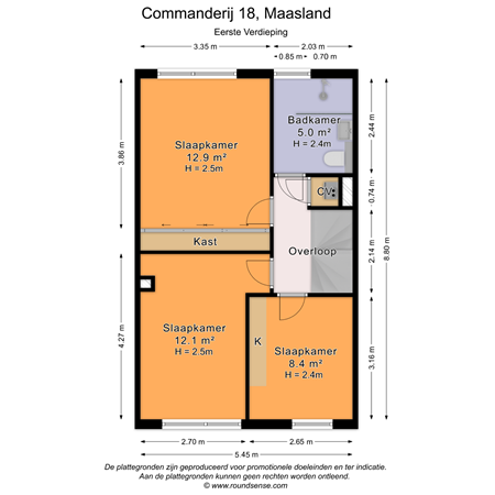 Floorplan - Commanderij 18, 3155 AA Maasland