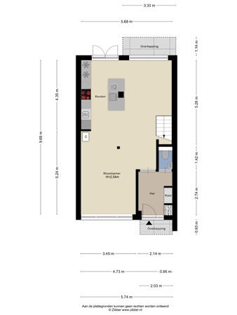 Floorplan - Hofsingel 9, 3155 AL Maasland