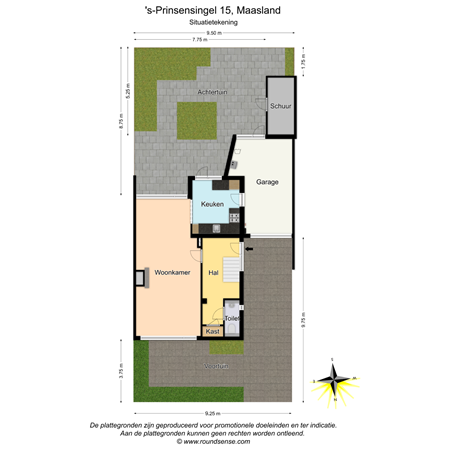 Floorplan - 's-Prinsensingel 15, 3155 VK Maasland