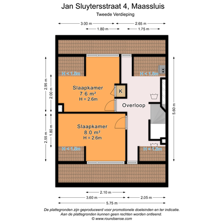 Floorplan - Jan Sluytersstraat 4, 3141 KH Maassluis