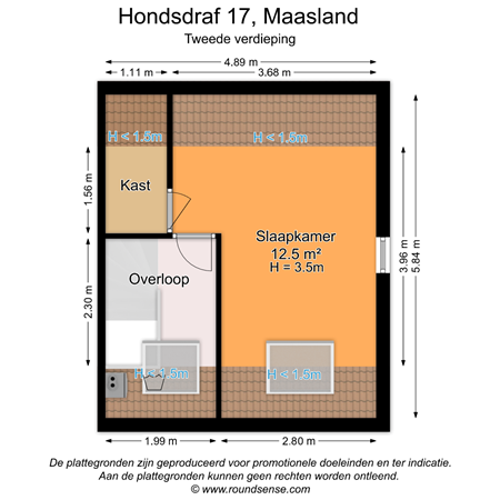 Floorplan - Hondsdraf 17, 3155 WD Maasland