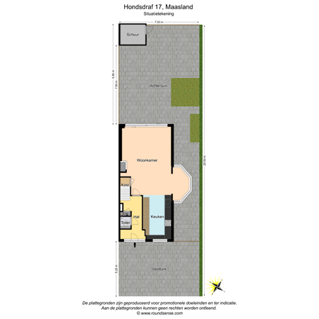 Floorplan - Hondsdraf 17, 3155 WD Maasland