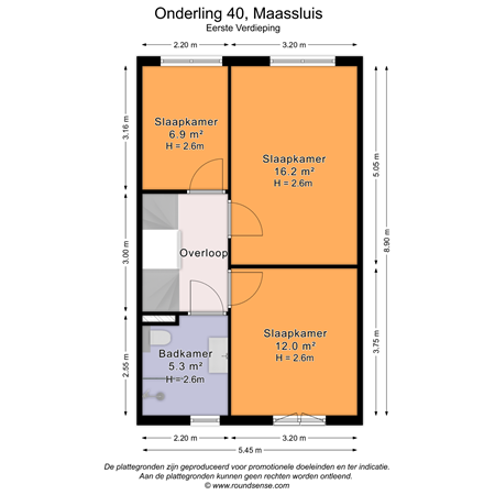 Floorplan - Onderling 40, 3147 PJ Maassluis