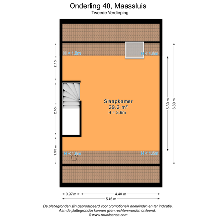 Floorplan - Onderling 40, 3147 PJ Maassluis