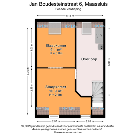 Floorplan - Jan Boudesteinstraat 6, 3144 RA Maassluis