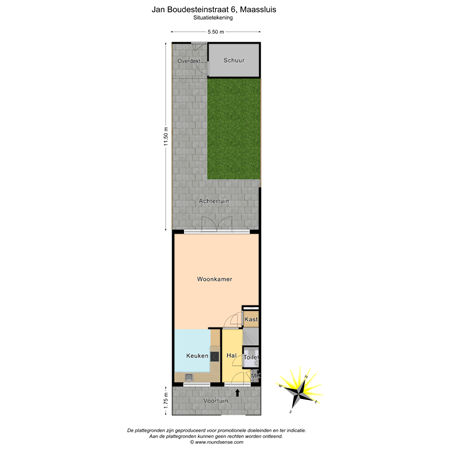 Floorplan - Jan Boudesteinstraat 6, 3144 RA Maassluis