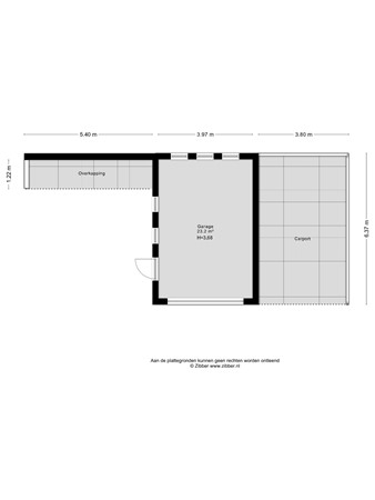Floorplan - Maassluiseweg 17, 3155 EJ Maasland