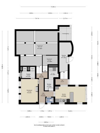 Floorplan - Maassluiseweg 17, 3155 EJ Maasland