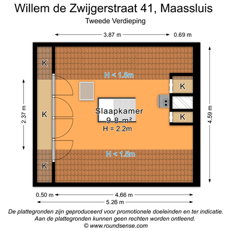 Floorplan - Willem de Zwijgerstraat 41, 3143 LP Maassluis