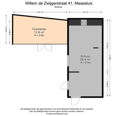 Floorplan - Willem de Zwijgerstraat 41, 3143 LP Maassluis