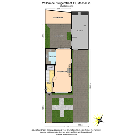 Floorplan - Willem de Zwijgerstraat 41, 3143 LP Maassluis