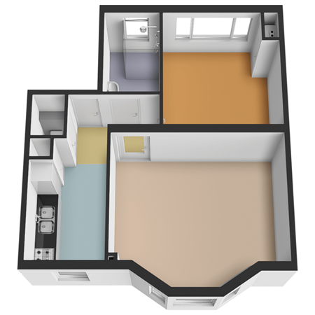 Floorplan - Beatrijsstraat 10A02, 3021 RD Rotterdam