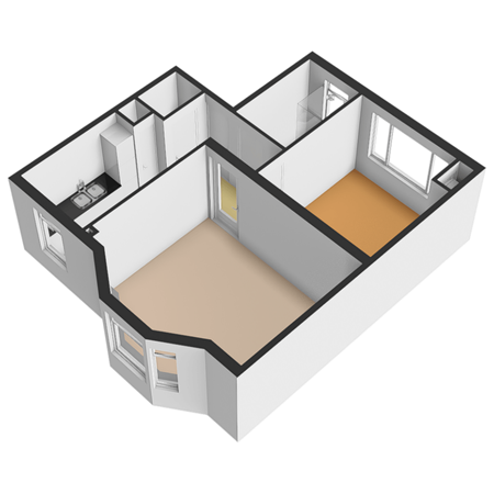 Floorplan - Beatrijsstraat 10A02, 3021 RD Rotterdam