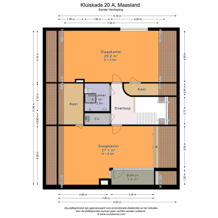 Floorplan - Kluiskade 20A, 3155 BH Maasland