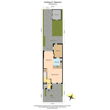 Floorplan - Hoefslag 27, 3155 BZ Maasland