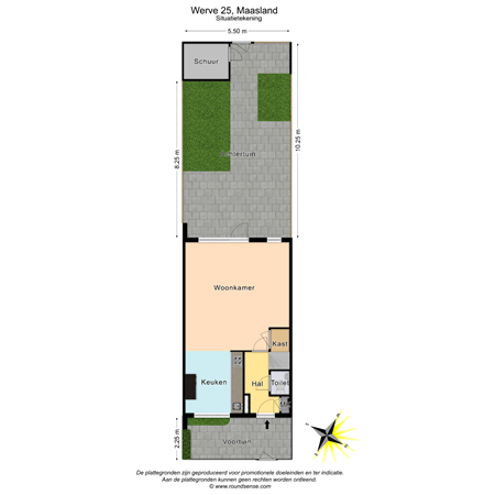 Floorplan - Werve 25, 3155 GL Maasland