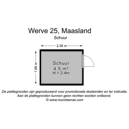 Floorplan - Werve 25, 3155 GL Maasland