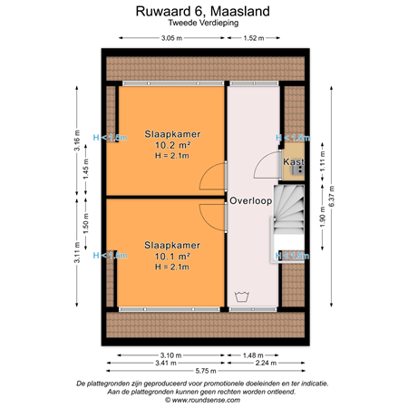 Floorplan - Ruwaard 6, 3155 BP Maasland