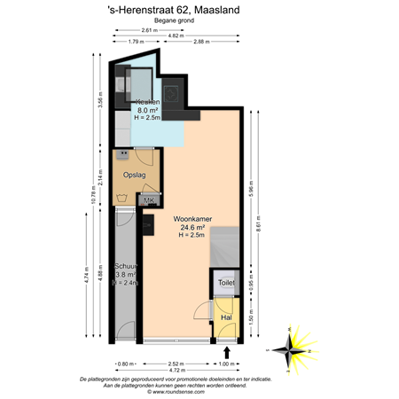 Floorplan - 's-Herenstraat 62, 3155 SL Maasland