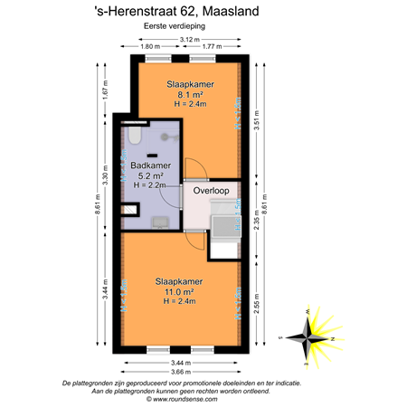 Floorplan - 's-Herenstraat 62, 3155 SL Maasland