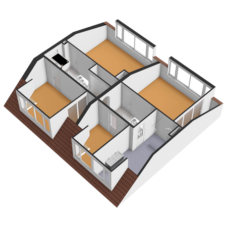 Floorplan - Prinses Irenelaan 13, 3155 TK Maasland