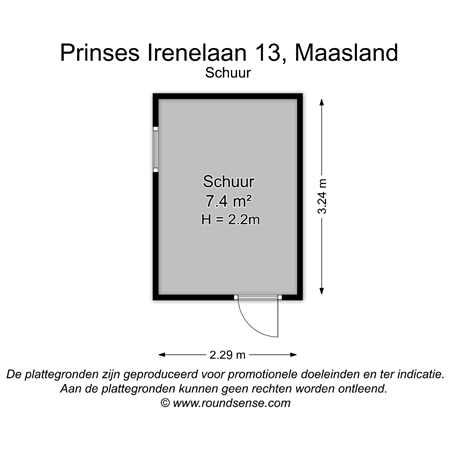 Floorplan - Prinses Irenelaan 13, 3155 TK Maasland