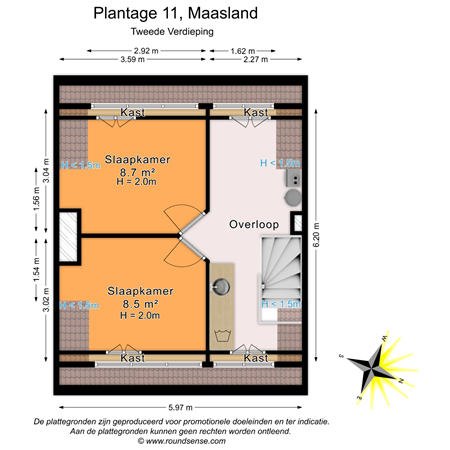 Floorplan - Plantage 11, 3155 AW Maasland