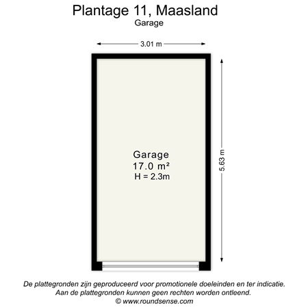 Floorplan - Plantage 11, 3155 AW Maasland