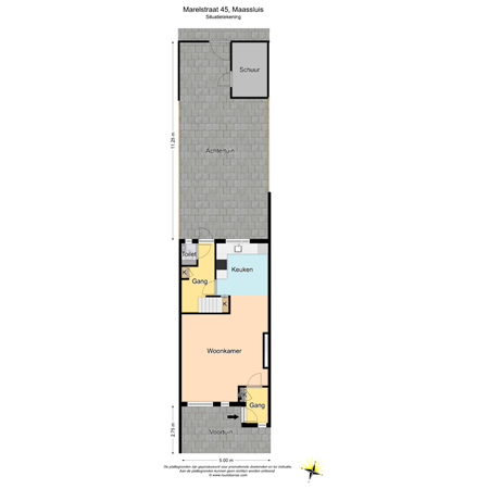 Floorplan - Marelstraat 45, 3142 CD Maassluis