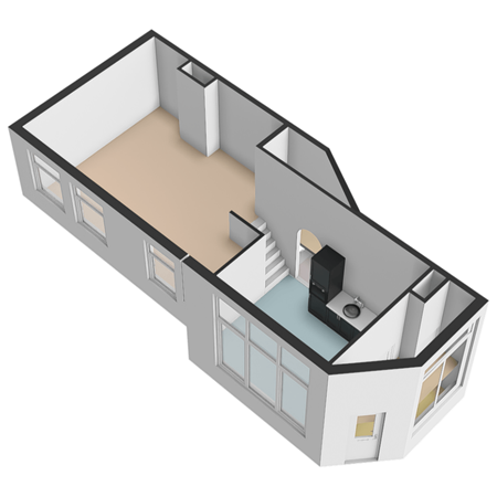 Floorplan - Hillegondastraat 12A, 3051 PB Rotterdam