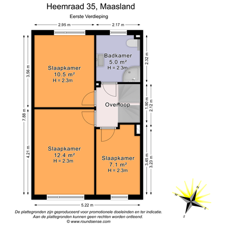 Floorplan - Heemraad 35, 3155 GB Maasland