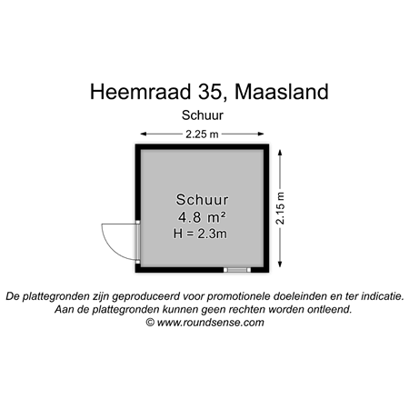 Floorplan - Heemraad 35, 3155 GB Maasland
