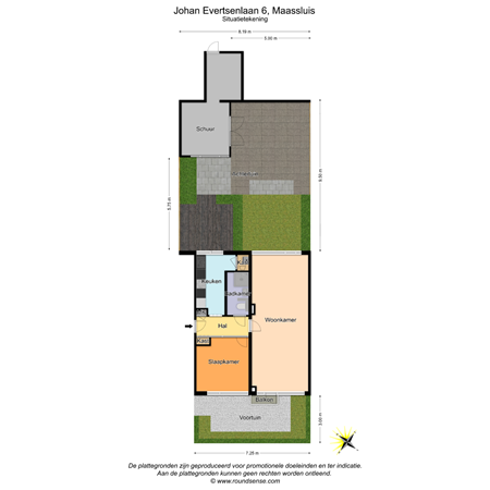 Floorplan - Johan Evertsenlaan 6, 3143 AH Maassluis