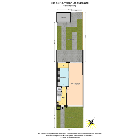 Floorplan - Slot de Houvelaan 29, 3155 VR Maasland