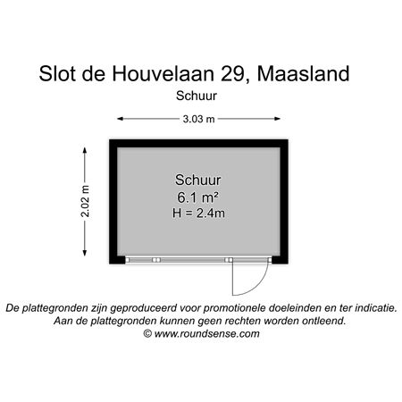 Floorplan - Slot de Houvelaan 29, 3155 VR Maasland