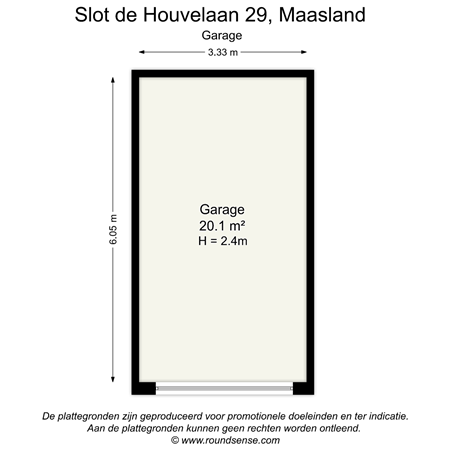 Floorplan - Slot de Houvelaan 29, 3155 VR Maasland