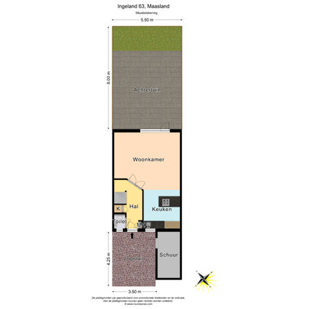 Floorplan - Ingeland 63, 3155 GC Maasland